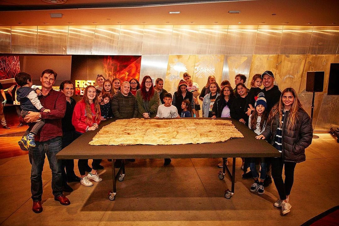 At the First Peoples Gallery at Bunjilaka Aboriginal Cultural Centre